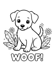 Cute Dogs Coloring Pages for Kids &ndash; Fun & Easy Puppy Designs
