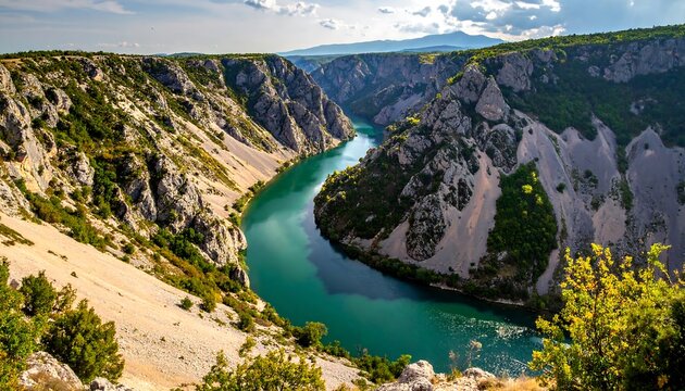 Krka National Park Canyon River Croatia.