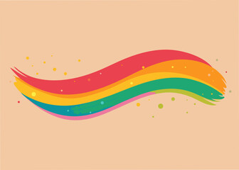 Vibrant rainbow swirl