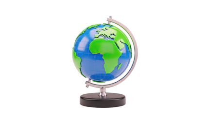 Desktop Globe Displaying Africa and Europe