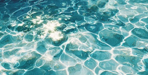 Rippled turquoise water surface (3)