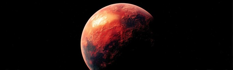 Red planet in space