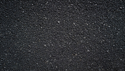 Closeup view of dark charcoal gray stone texture with fine granular particles macro