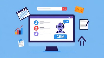 AI agents handle marketing data, automate customer communications, optimize message schedules, and produce reports on sophisticated CRM interfaces.