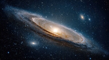 Obraz premium Spiral galaxy in deep space (7)