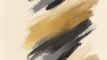 Artistic Abstract Background with Brush Strokes in Neutral Tones