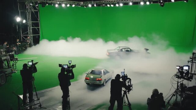 Special effects of a movie.