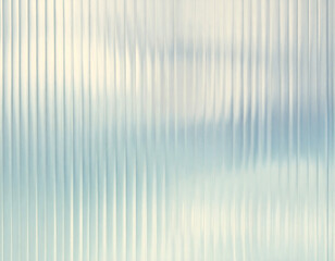 Obraz premium Abstract blue background with stripes. Ribbed glass background with vertical lines and light effects. Soft smooth gradient, aesthetic striped texture.