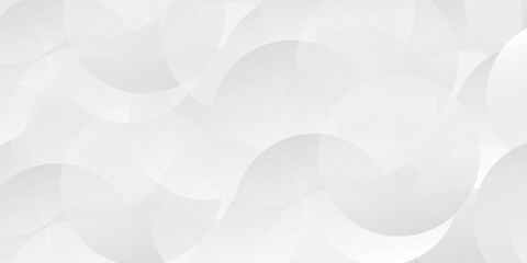 Abstract background with gray circle. White and grey abstract modern transparency circle presentation background. Vector circles template vector design. Object web design. Round shape. Minimal poster