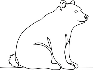   valentine vector illustration of a bear
