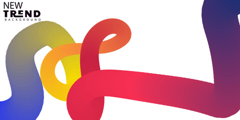 Modern Abstract Background with Colorful Gradient Flowing Shapes and Trendy Design