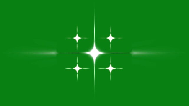 4k Twinkle sparkle stars animation, sparkling stars animation, Twinkle light stars sparkling, night sky, falling sparkling bright stars, Glow twinkle, flat vector doodle sparkle, green screen