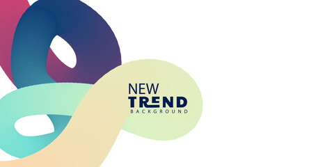 Modern abstract background with fluid gradient shapes for design template
