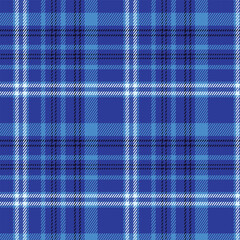 Blue Tartan Seamless Background Pattern for Classic Textile and Fabric Designs