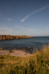 Vista panoramica costa scozzese