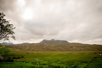 Vista panoramica costa scozzese