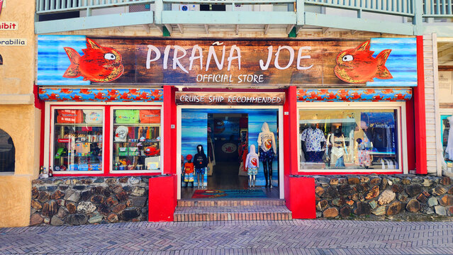 Philipsburg St. Maarten Caribbean Duty Free Shopping Area for tourists 01.02.2026
