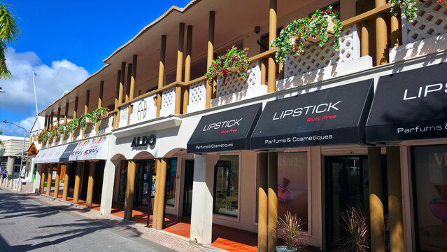 Philipsburg St. Maarten Caribbean Duty Free Shopping Area for tourists 01.02.2026