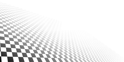 Black and white chess pattern. Checkerboard seamless vector illustration. Abstract checkered checkerboard for game. Grid geometric square shape. Race flag. Retro mosaic floor.