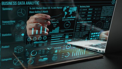 Explore interactive business data analytics featuring engaging visualizations and essential statistics for informed decision-making in today's competitive landscape. Cipher