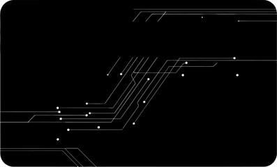 A blurry black square with white lines and shapes