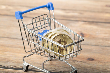 Selling cryptocurrency on a crypto exchange. Crypto exchange.