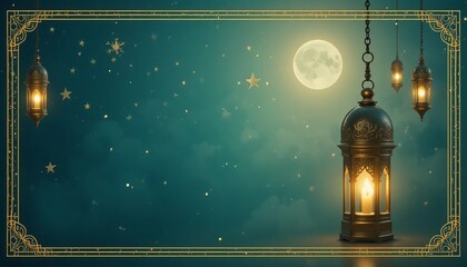 Ramadan kareem style editable template background minimalist and islamic style eid mubarak iftar party