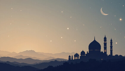 Ramadan kareem style editable template background minimalist and islamic style eid mubarak iftar party