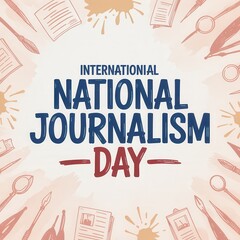 Celebrating international national journalism day with quill and paper