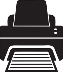 Office Printer Machine Vector Icon

