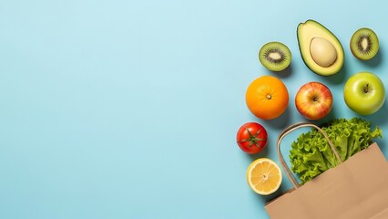 Natural Organic Food Flat Lay Photography
