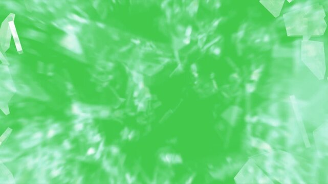 Breaking iceberg with icy cracks and cold winter atmosphere transitioning to green screen, cinematic freeze effect and chroma key reveal for VFX, dramatic scene changes, and winter visuals.