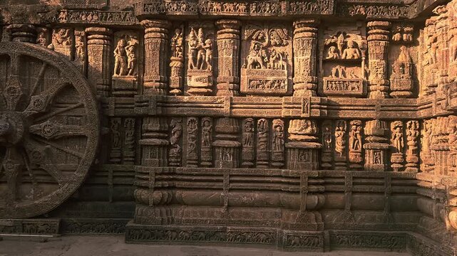 Konark Sun Temple, This Temple is a 13th-century CE Hindu Sun temple at Konark about 35 kilometres (22 mi) northeast from Puri city on the coastline in Puri district, Odisha, India