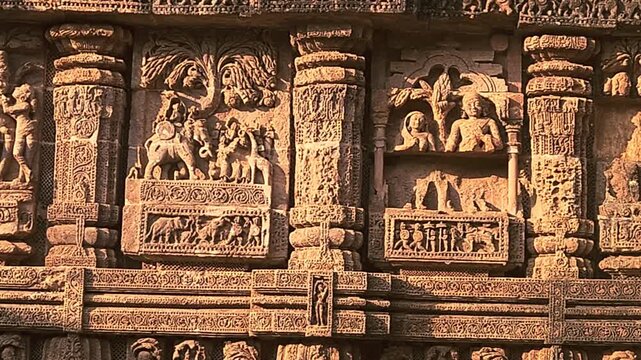 Konark Sun Temple, This Temple is a 13th-century CE Hindu Sun temple at Konark about 35 kilometres (22 mi) northeast from Puri city on the coastline in Puri district, Odisha, India