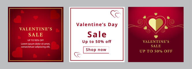 batch of valentine  sale post design 