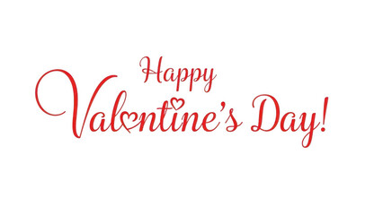 Wish you a happy valentine's day isolated on transparent background