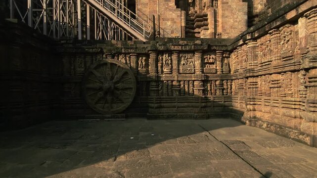 Konark Sun Temple, This Temple is a 13th-century CE Hindu Sun temple at Konark about 35 kilometres (22 mi) northeast from Puri city on the coastline in Puri district, Odisha, India