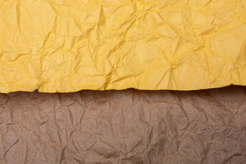 Crumpled paper texture.  Wrinkled color paper pattern.