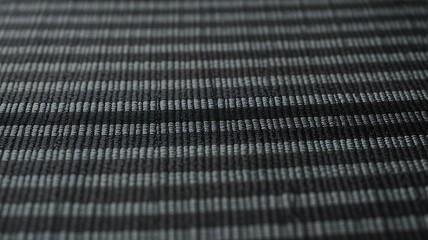 Textured Black & Gray Striped Fabric Background - Abstract Ribbed Pattern