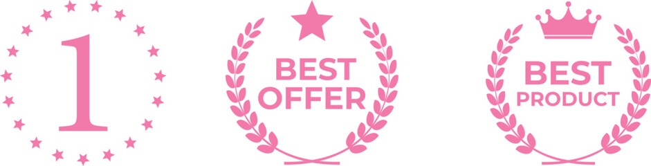 vector label collection suitable for design promotion media .Colorful best seller label badges,