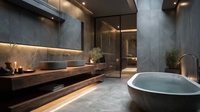 contemporary bathroom design.