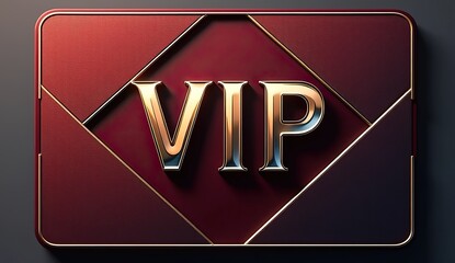 exclusive VIP invitation card with classic design