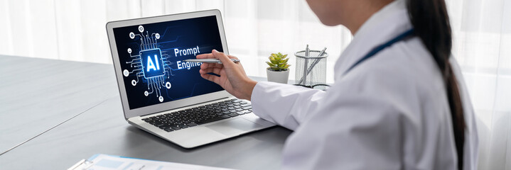 Generative AI virtual assistant tools for prompt engineer and user for ease of engage artificial intelligence AI technology help people to work with generative AI functions by prompting the AI brisk