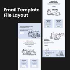 Obraz premium Tax Reminder Email Marketing Template Layout