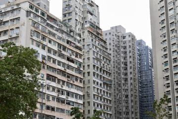 Residential buildings in Hong Kong