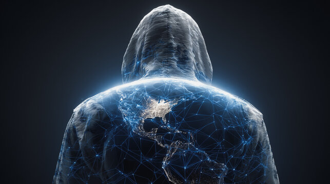 Hackers are planning to hack and attack Zeroday networks and cyber security systems in Smart digital city with connection network reciprocity over the cityscape . Concept of future smart wireless city - Powered by Adobe