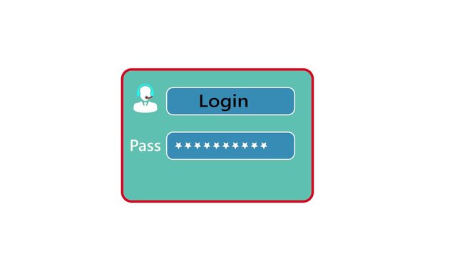 A user selects a holographic login form with password field and shield icon in a dark studio for enterprise cybersecurity authentication