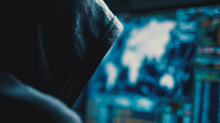 Fototapeta premium Hackers are planning to hack and attack Zeroday networks and cyber security systems in Smart digital city with connection network reciprocity over the cityscape . Concept of future smart wireless city