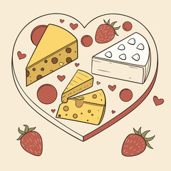 vector illustration of pizza