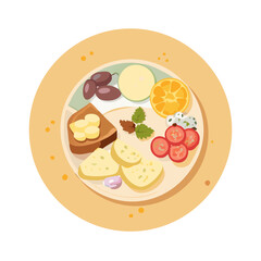 vector illustration of pizza